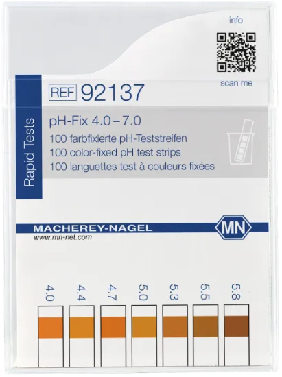 Tiras indicadoras de pH-Fix 4.0-7.0 x 100u.