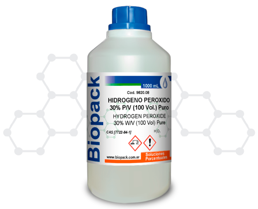 Hidrogeno Peroxido 30% (100 Vol.) Puro X 1000 mL