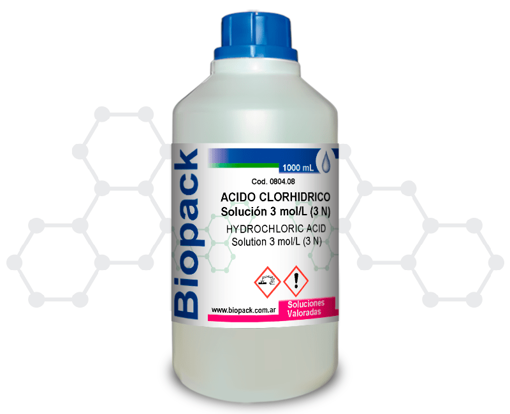 Acido Clorhidrico Solución 3 N X 1000 mL