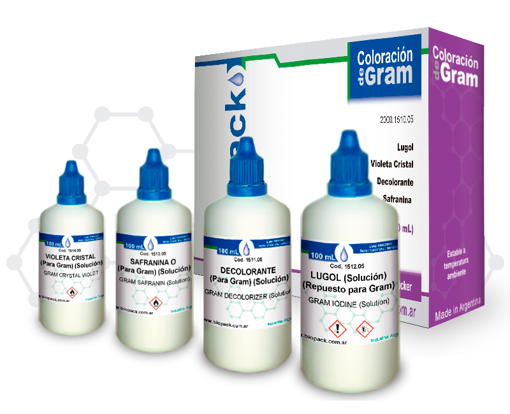 COLORACION DE GRAM 4 x  100 mL