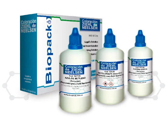 COLORACION DE ZIEHL NEELSEN 3 x  100 mL