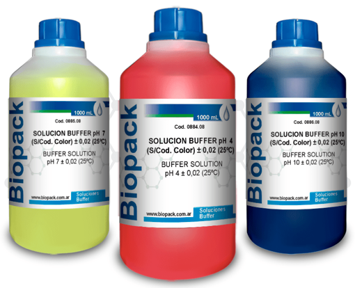 SOLUCION BUFFER pH-4 ROJO x  500 mL