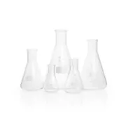 Erlenmeyer de boca lisa de vidrio