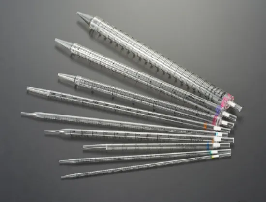 Pipeta serológica estéril paquete individual apirogénica