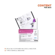 Kit PCD Steam Test Pack de 1 hora (con integrador de un punto - violeta) 