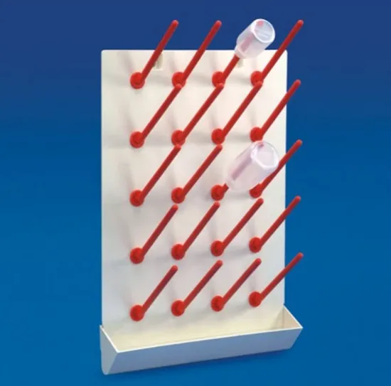 Escurridor de pared para 20 elementos con desagote