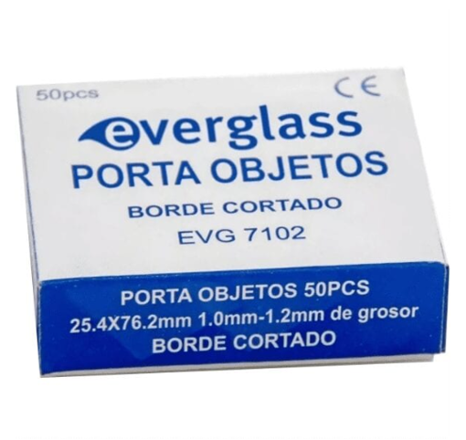 Portaobjeto Borde Cortado x 50u.