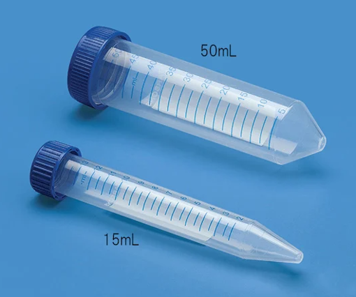Tubos cónicos y graduados 15ml con tapa a rosca, estéril x 25u.