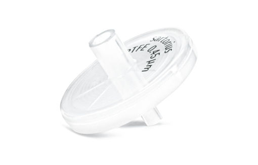 Filtro jeringa Minisart®PTFE (Teflon) Ø25mm 0,45µm. No esteril x 500u.
