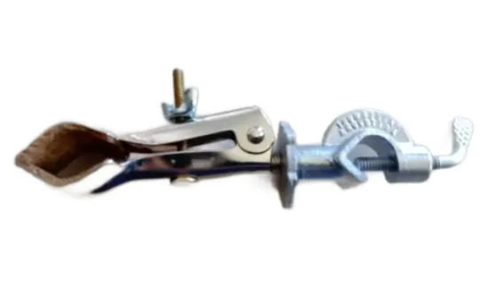 Pinza para balón con nuez. Apertura de agarre: 3cm