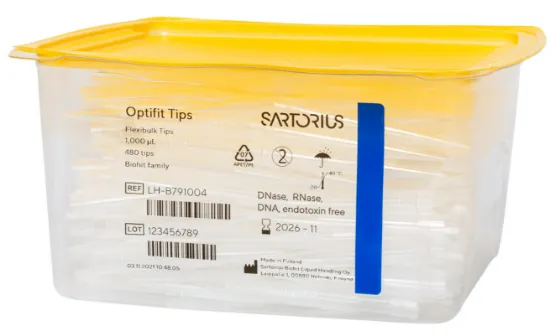Tip/punta Optifit 10- 1000µl. No estéril a granel FlexiBulk 480u
