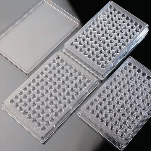 Placas 96 pocillos para microtitración fondo plano (404ul por pocillo), no estéril x 50u.