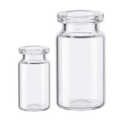 Viales Boca Borosilicato 7.0 Fondo Plano Neck Flat ND20 de 20 ml sin graduar x 900u.