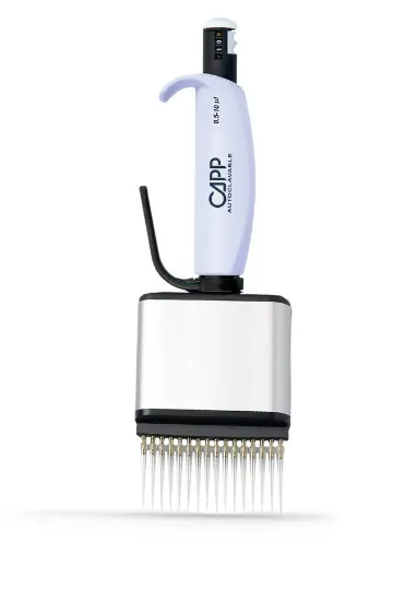 Pipeta Multicanal Capp Aero384, 64 Canales, volumen variable 0,5 - 10ul autoclavable