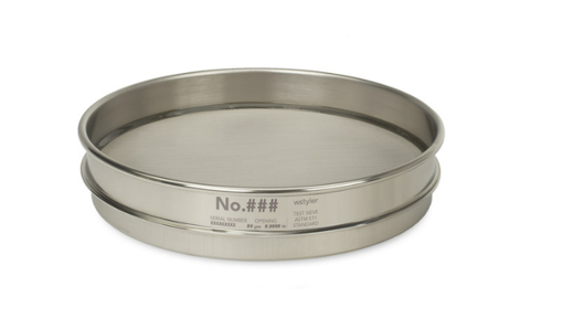 Tamiz Ø 8'' Acero inoxidable half height con certificado ASTM E-11