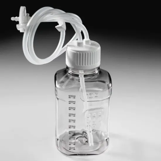 PharmaTainer PET con CAP2V8 Tapa con 2 puertos