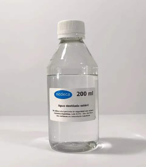 Agua destilada estéril x 10u.	