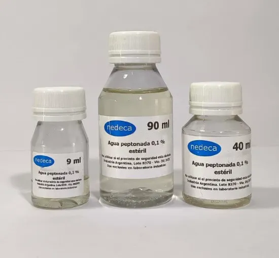 Agua Peptonada estéril x 10u.