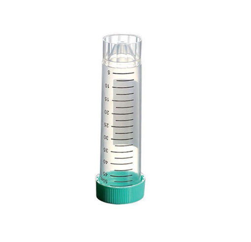 Tubo cónico y graduado 50ml con faldon autoportante, estéril y libre de DNasa/RNasa x 25u.