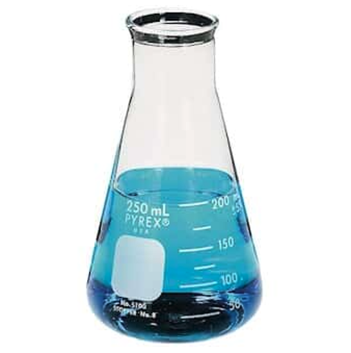Erlenmeyer graduado boca ancha