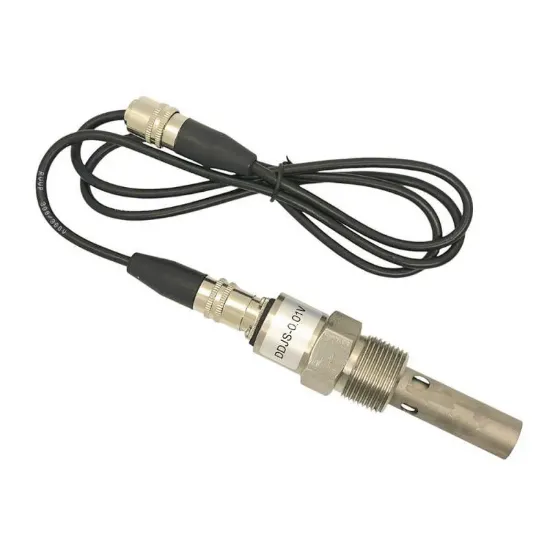 Celda de conductividad de vidrio DDJS-0.1V (compatible con línea portátil y de mesada)