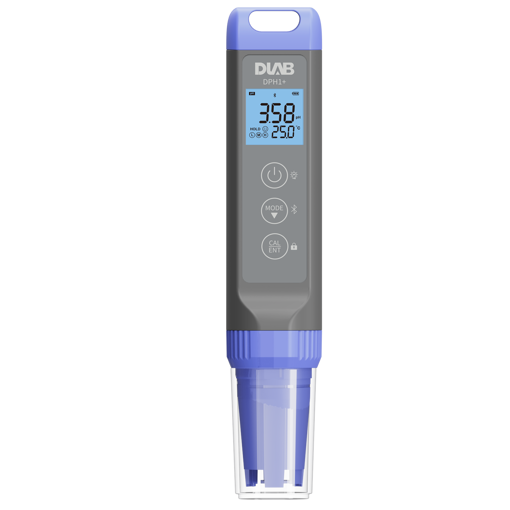 Medidor portátil Bluetooth de pH / ORP / MV / Temp Dlab DPH1+