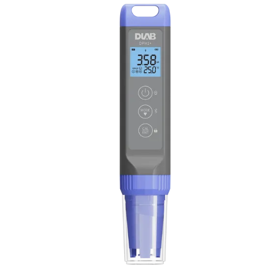 Medidor portátil Bluetooth de pH / ORP / MV / Temp Dlab DPH1+