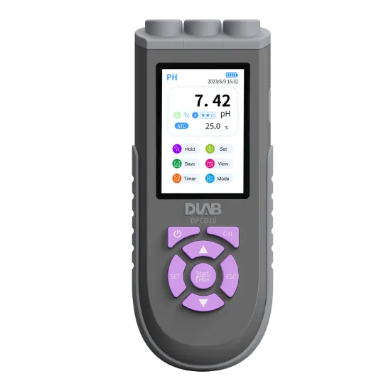 Medidor multiparamétrico portátil DPCD10 para pH / OD / MV / ORP / Conductividad / TDS / SAL / RES / Temp