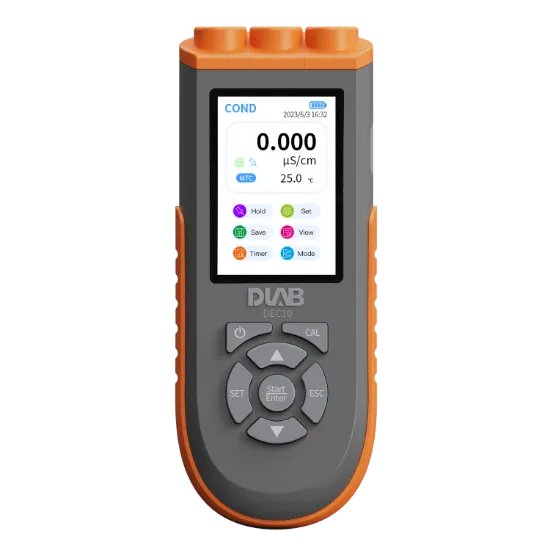 Medidor portatil de conductividad DEC10 Cond/TDS/Sal./Res. con celda de cond. DCON201T