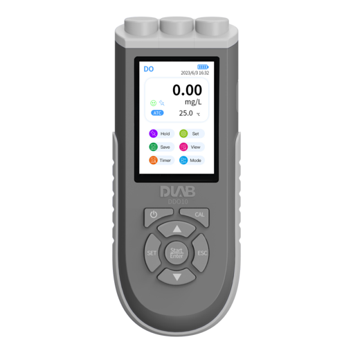 Medidor portátil de oxígeno disuelto DDO10 OD/Temp con electrodo DDO01-2M-H