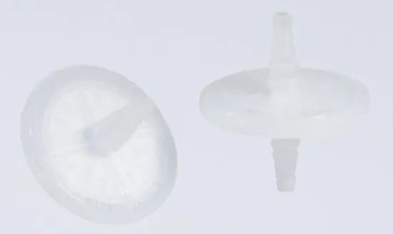 Filtro de venteo HixCap 20 PTFE. Hidrofóbico 0.22µm 20cm2 Hose Barb