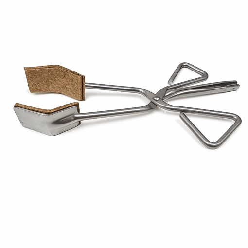 Pinza cromada para vasos