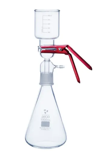 Equipo de vidrio para filtración 1000 ml de membranas Ø47mm