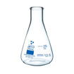 Erlenmeyer de vidrio borosilicato con boca estrecha