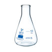 Erlenmeyer de vidrio borosilicato con boca estrecha