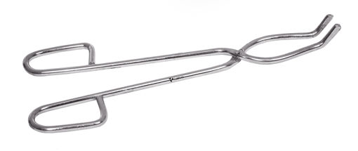 Pinza para crisol de acero suave.