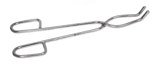 Pinza para crisol de acero suave.