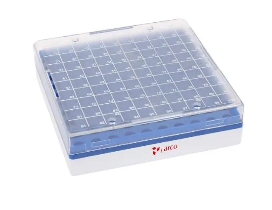 Rack para 100 microtubos de 0,5 ml
