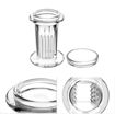 Vaso de tinción tipo Koplin vertical con tapa 5 Portaobjetos