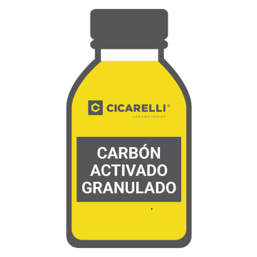 Carbon Activado Granulado  0,5 - 1,0 Mm (18-35 Astm) Pro-Análisis x 1Kg. CAS 7440-44-0