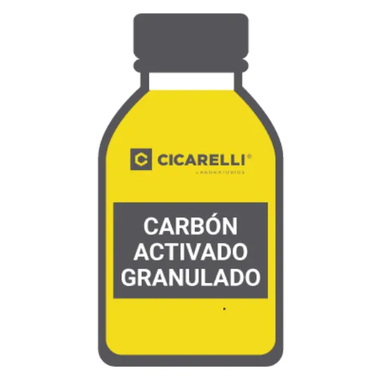 Carbon Activado Granulado  0,5 - 1,0 Mm (18-35 Astm) Pro-Análisis x 1Kg. CAS 7440-44-0