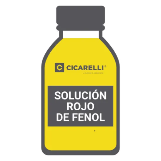 Solución Rojo De Fenol 0,1% P/V Alcohólica Ph 6.8-8.2 (P/Volumetría) Pro-Análisis x 1000ml CAS 143-74-8