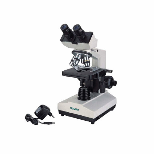 Microscopio binocular óptica plana e iluminación LED XSZ-107 BN