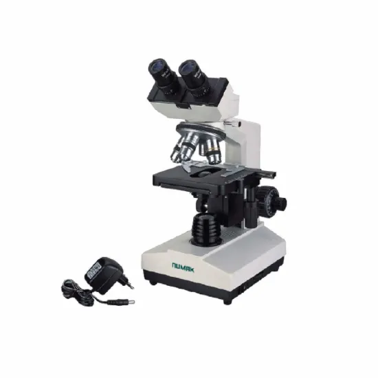 Microscopio binocular óptica plana e iluminación LED XSZ-107 BN