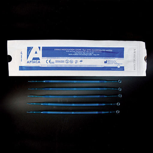 Ansas calibradas 10ul azul estéril individual Aptaca