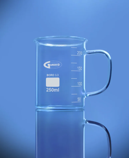 Taza de vidrio resistente