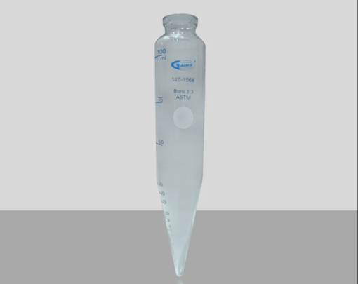 Tubos de centrífuga forma torpedo graduado hasta 100 ml