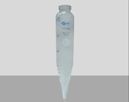 Tubos de centrífuga forma torpedo graduado hasta 100 ml