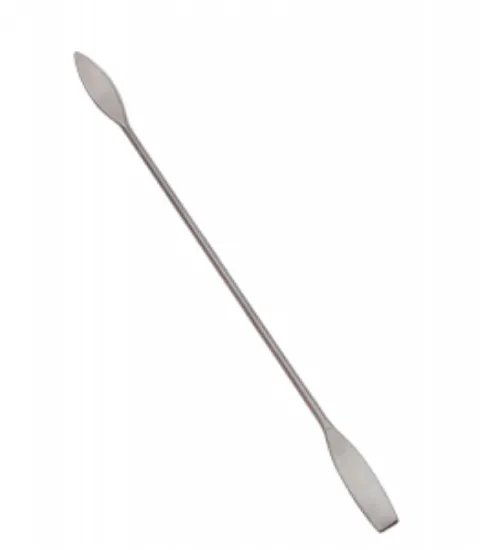 Espátula analítica lanza y pala, acero inoxidable 200mm. de largo
