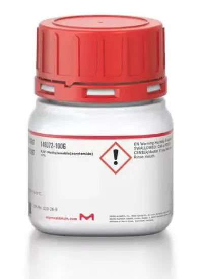 Bis-acrilamida. N,N′-Methylenebis, 99% para electroforesis x 100 g.